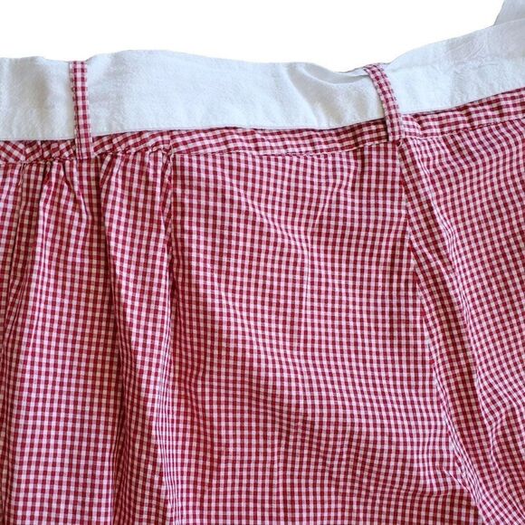Vintage Capris Size XX Pants Red White Check Plus 2X 3X - Picture 5 of 9